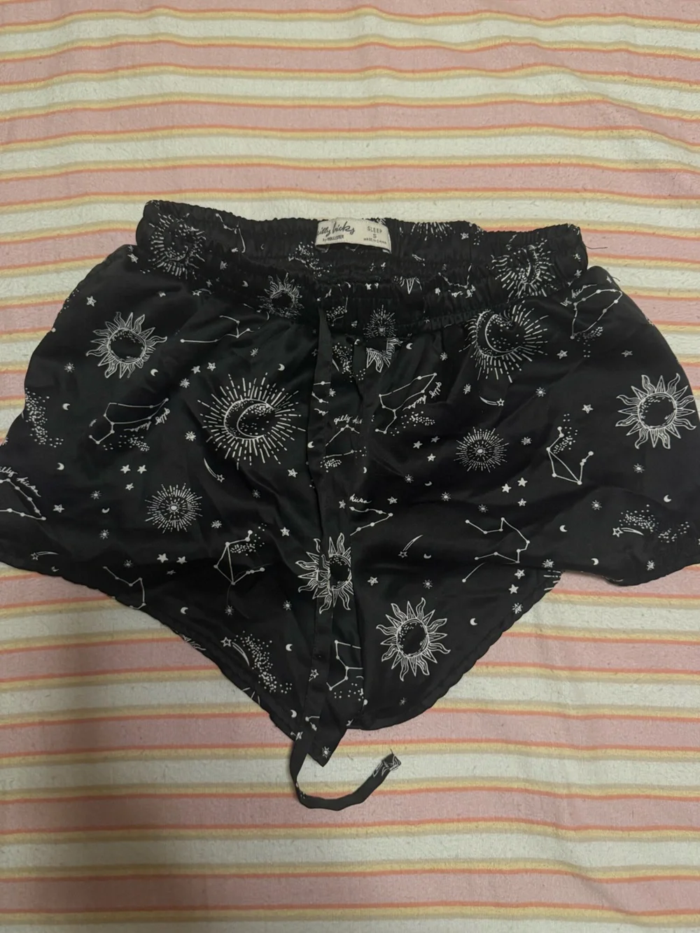 gilly hicks Black Celestial Print Women's sleep Shorts
